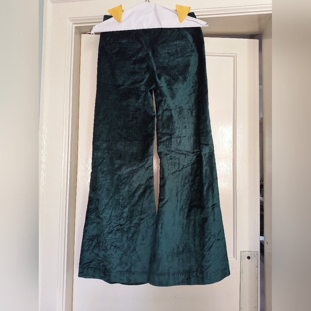 FP Velvet "Walk With You" Wide-Leg Trousers in Jade π - Picture 8 of 8